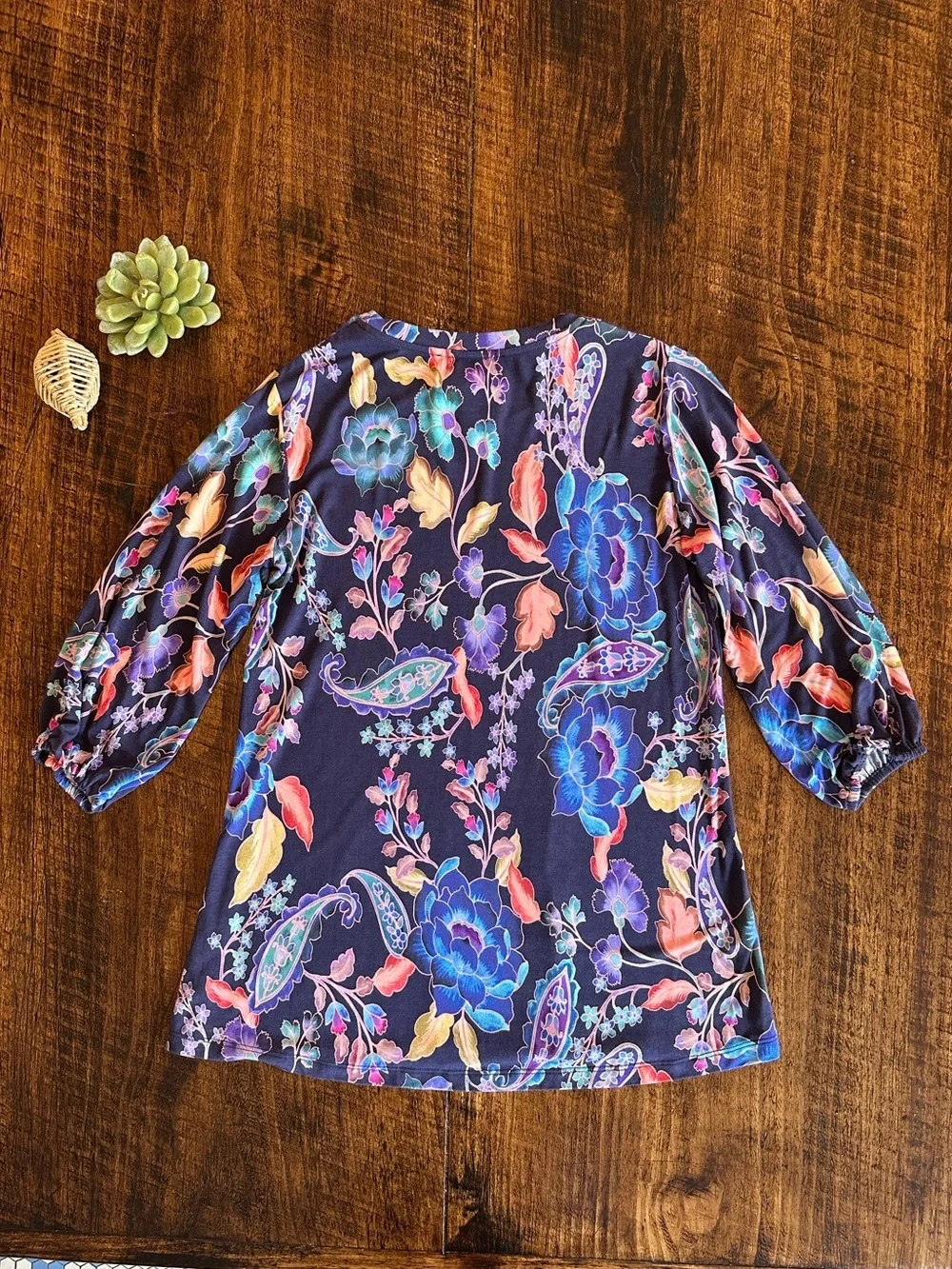 Johnny Was | The Janie Favorite Puff Sleeve Top in Stevies Garden Print, XS